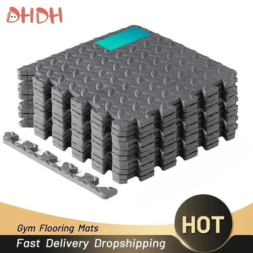 4~20Pcs Puzzle Fitness Mat, Eva Interlocking Foam Floor Tiles for Home Gym, Home Gym Equipment Mat, Non-Slip Floor Mat for Kids
