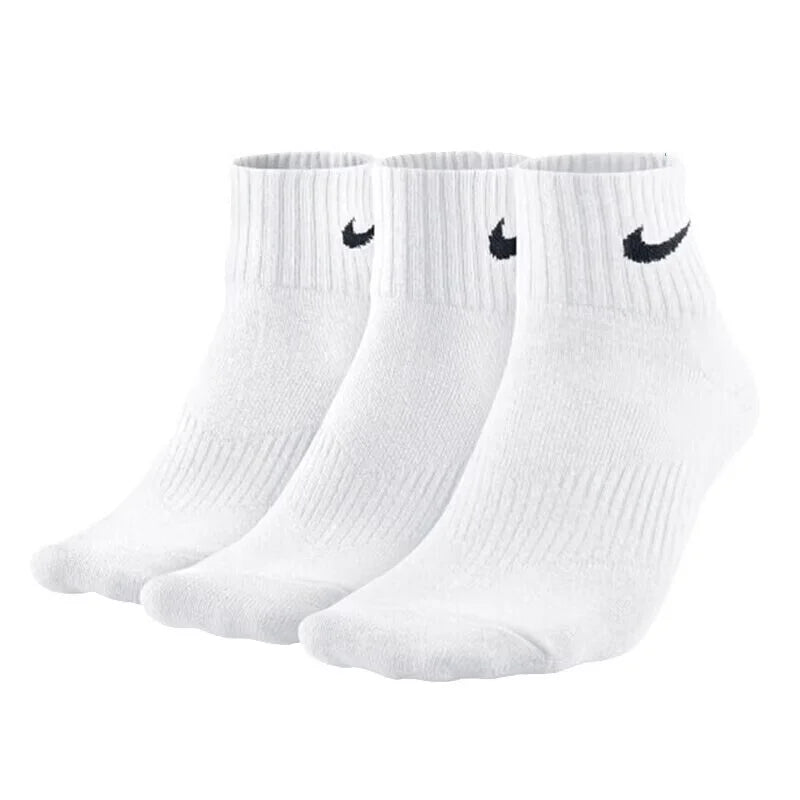 Logo Athletic High-Top Socks Training Mid-Calf Socks Unisex Style Combo Pack White SX7676-100