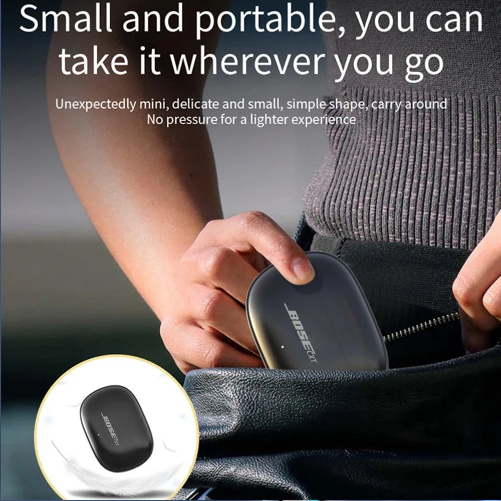 Wireless Bluetooth Headphone In-Ear Earplugs Sleep Noise Reduction Sliding Cover Headset Sports Game Earphones with Mic