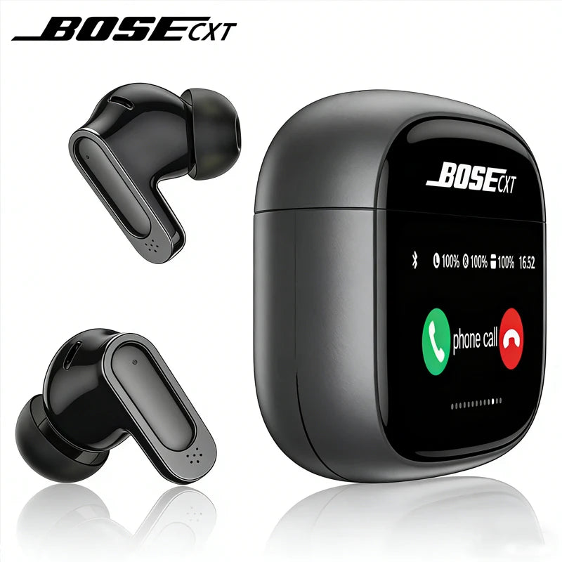 Ultra V11 Smart Touch Multi Functional Large Screen TWS Wireless ANC Noise Cancelling Earbuds Enc Heavy Bass Earbuds