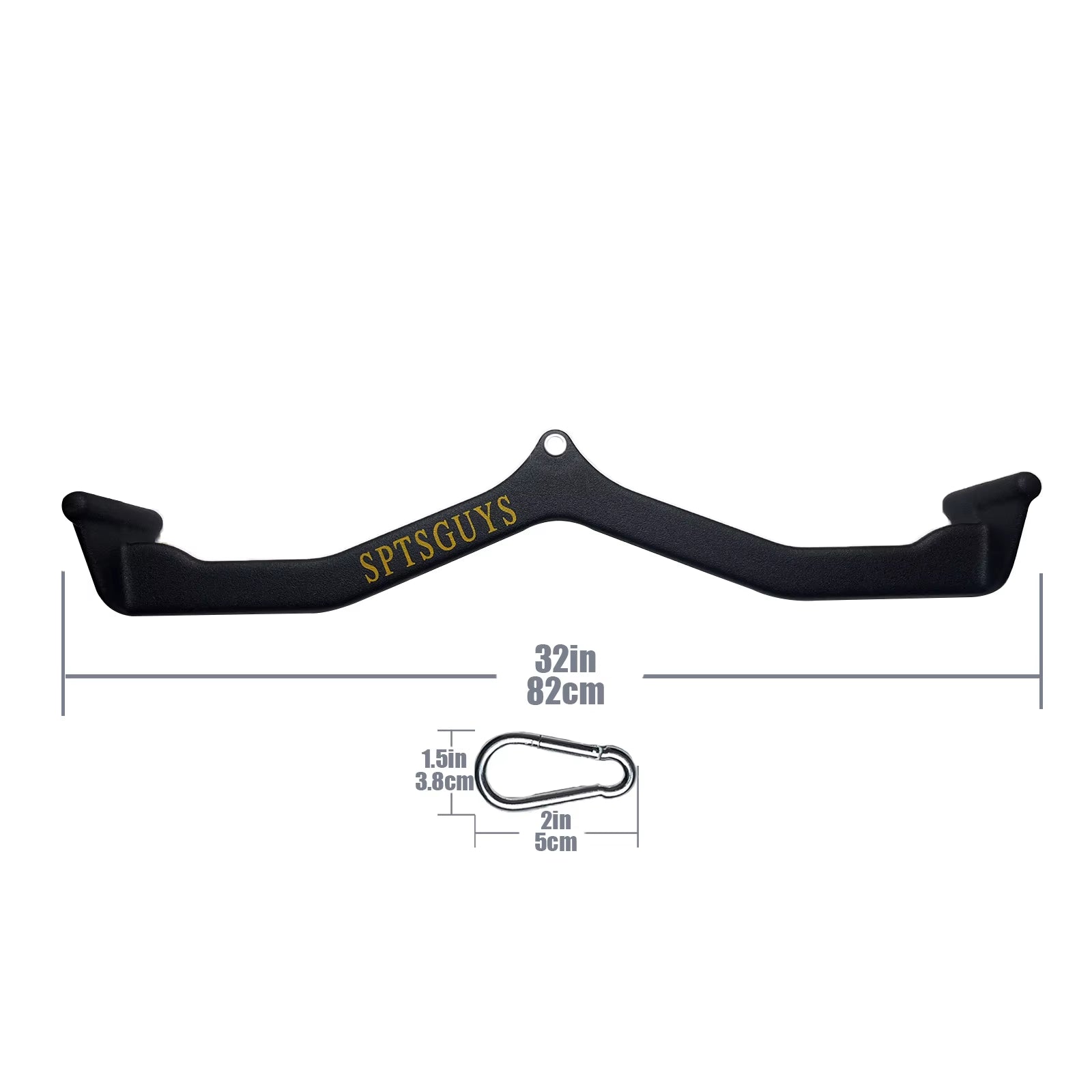 Home Gym Fitness Lat Pull down Bar LAT Pulldown Attachments for Cable Pulley System Machine Back Tricep Bar Strength Training