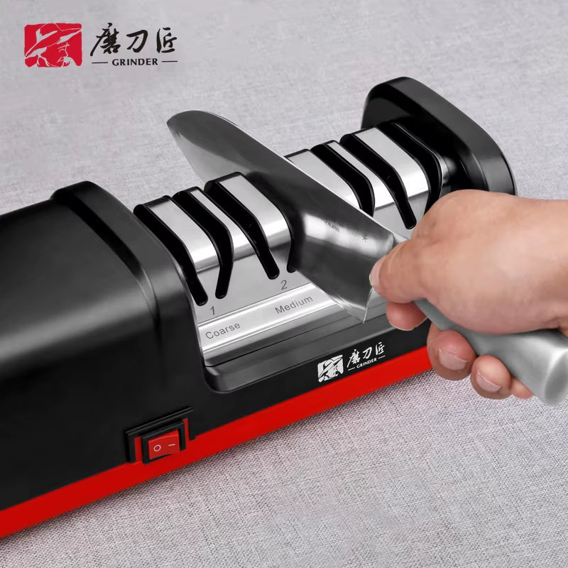 Professional Electric Knife Sharpener EU PLUG Grit 360/600# and Polishing Sharpening Stone Grindstone Power 18W