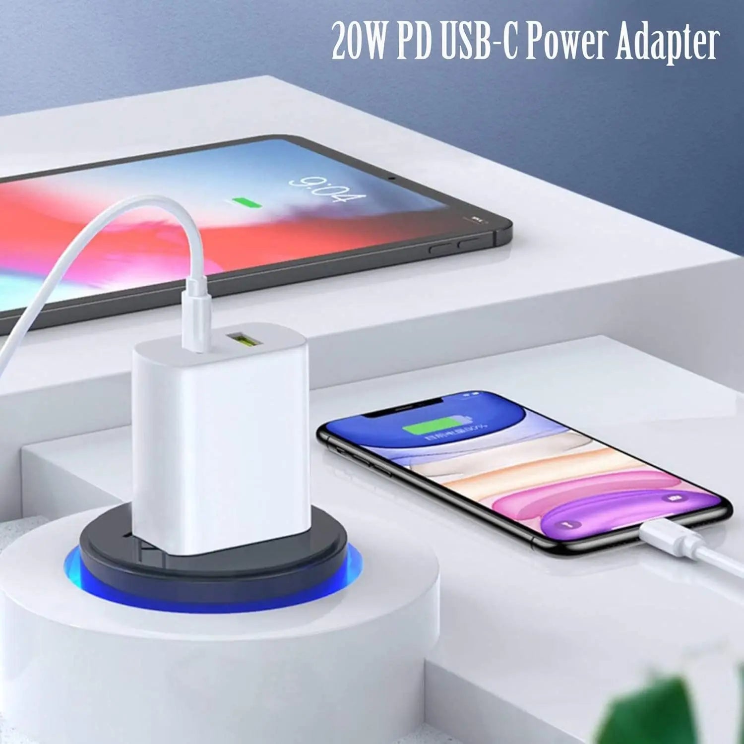 5V 2.4A USB PD Fast Charger for Iphone Ipad Samsung Xiaomi Huawei Tablet Laptop Universal 20W Quick Charging Adapter US EU Plug