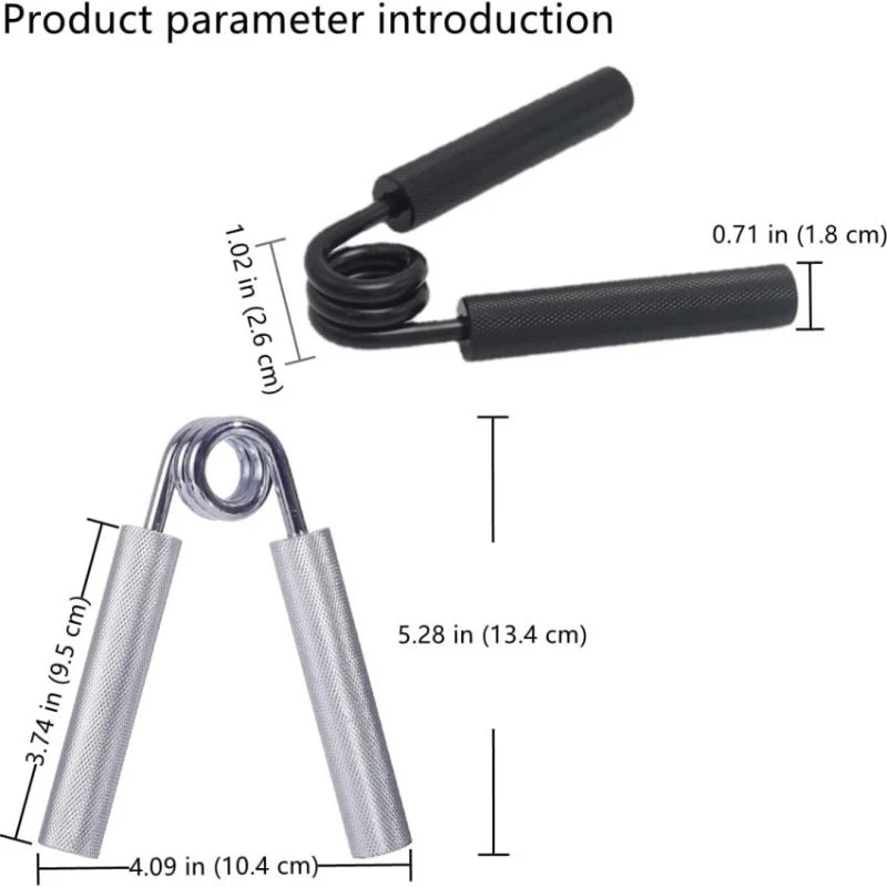 Metal Hand Grips 50-350LBS Strength Training Finger Grip Exercise Fitness Rehabilitation Shape Muscles Portable Hand Grippers
