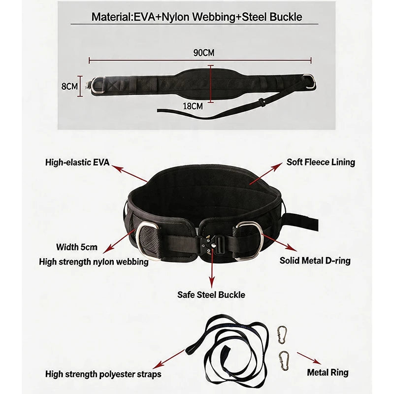Dip Belt for Pull Up&Squat Weightlifting Training Equipment,Bearing 300LBS Powerlifting Belts,Neoprene EVA Belts,Lumbar Brace