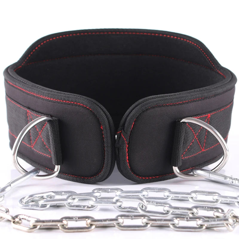 Dip Belt for Pull Up&Squat Weightlifting Training Equipment,Bearing 300LBS Powerlifting Belts,Neoprene EVA Belts,Lumbar Brace