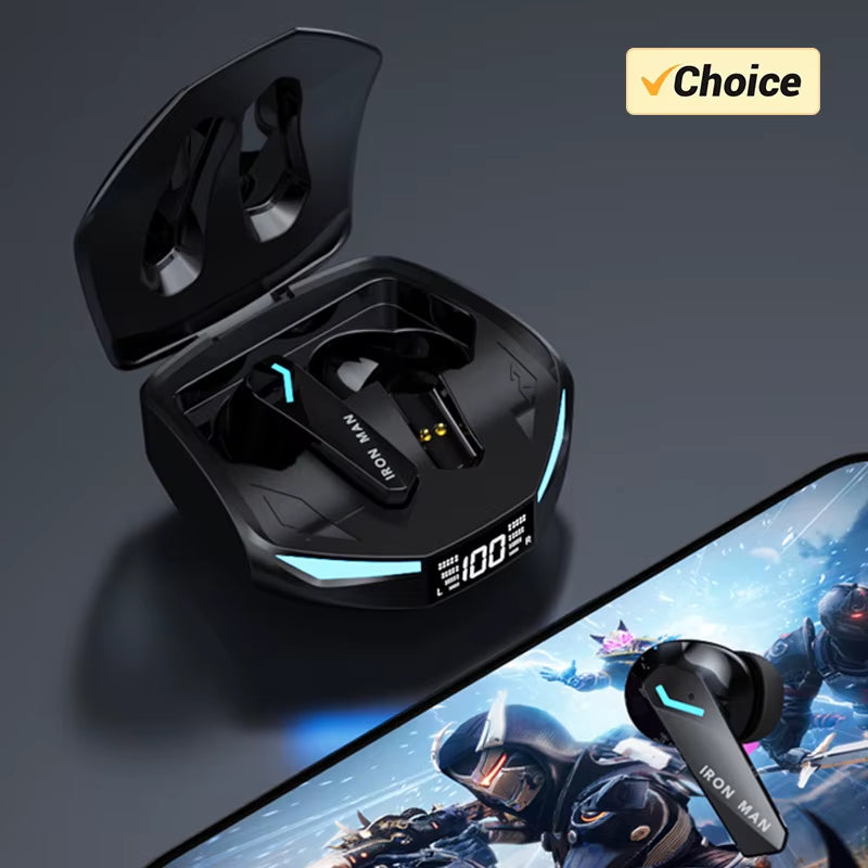 GM2 Pro Gaming Earphones Bluetooth 5.4 Sport Headset Dual Mode HD Call Noise Reduction Earbuds with Mic Music Earphones