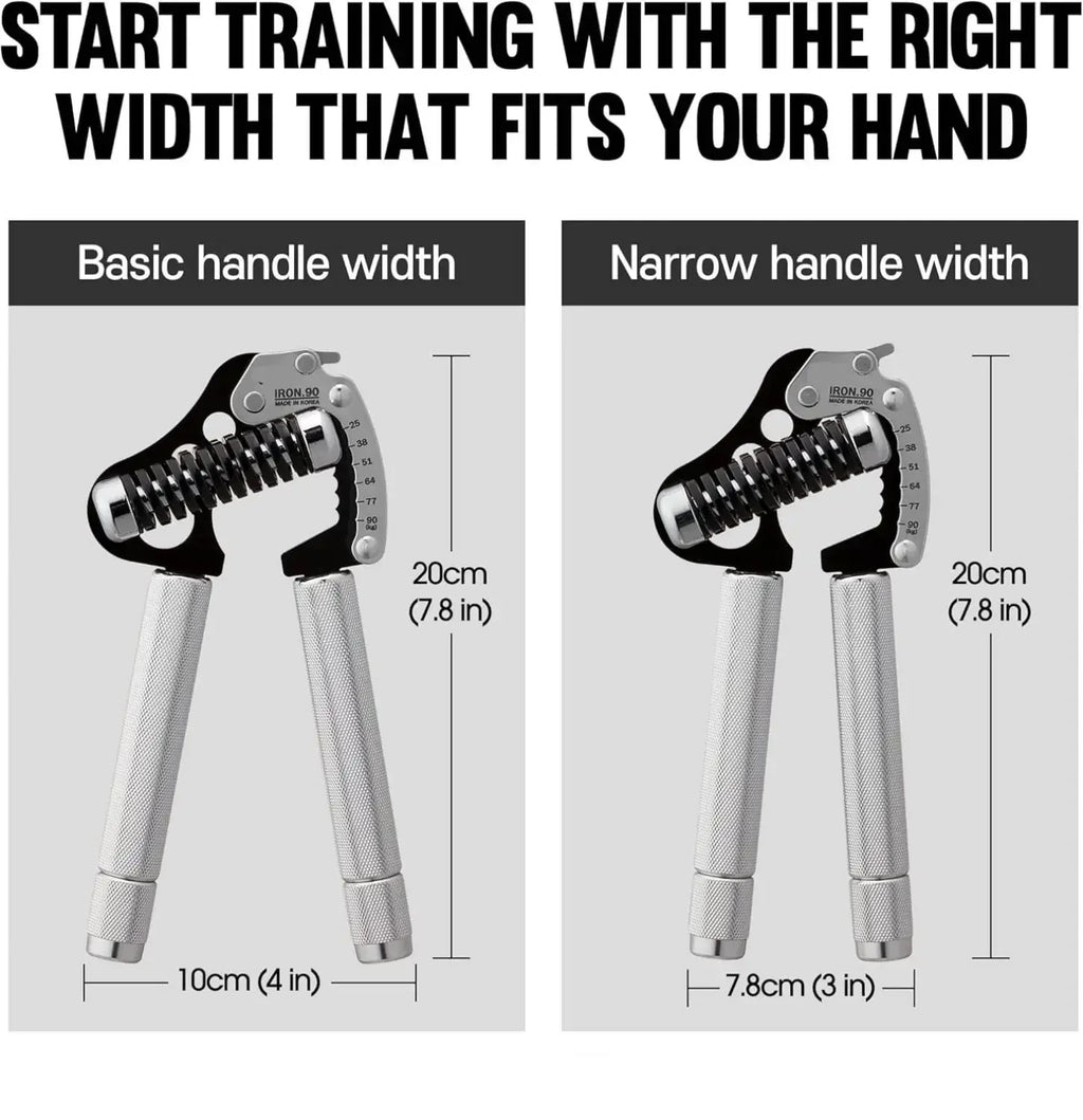 Iron Grip Adjustable Hand Gripper Strengthener Grip Strength Trainer Hand Grip Exerciser Wrist Strengtheners Silent Durable